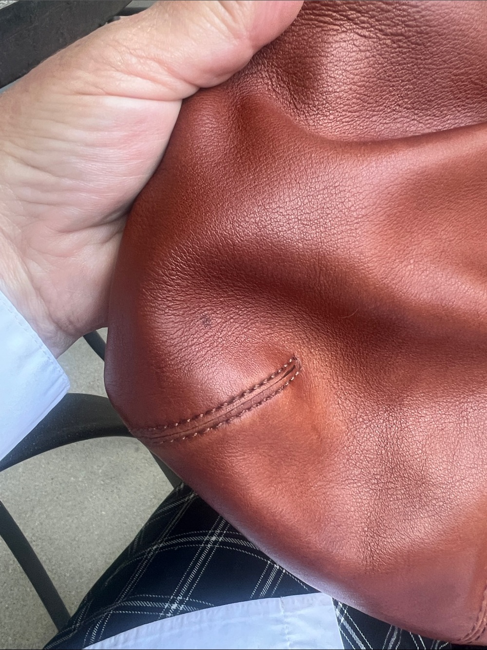 Coach F13730 Soho Pleated rustic cognac pleated saddle/Hobo Bag - Picture 10 of 13